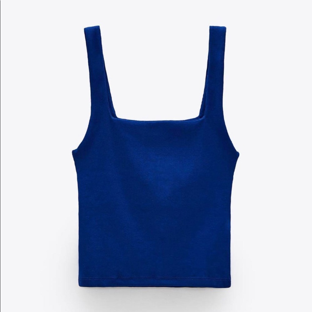 Zara Ribbed Crop Tank - Picture 3 of 5